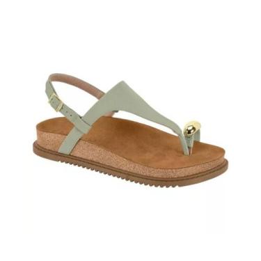 Imagem de Sandália Flatform Original Beira Rio Detalhe Bold Cor:VerdeTamanho:39,