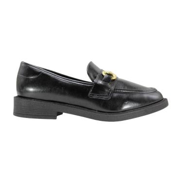 Imagem de Mocassim Vizzano Feminino Bico Redondo Napa Garda Preto