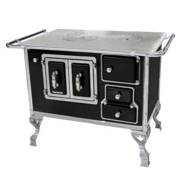 Imagem de Fogão A Lenha Tradicional Venâncio N graus 2 Preto Porta Dupla Sem Tampa Esquerdo 21784