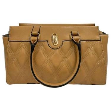 Imagem de Bolsa Feminina WJ Caramelo Estruturada com Alça de Mão 46258-Feminino