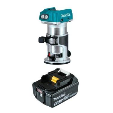 Imagem de Tupia Laminadora 6 e 8mm 18V DRT50Z + 1 Bateria 5AH Makita