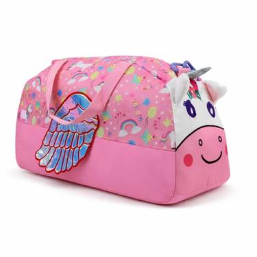 Imagem de Bolsa Infantil Colorida Viagem Criança Menino Menina Bolsa Passeio Esc