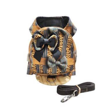 Imagem de Peitoral Mochila Oncinha Grife para cachorro e gato - Sato Moda Pet, P