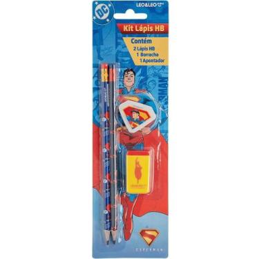 Imagem de Kit Escolar Superman c/ 4 Peças - Leo Leo - LEONORA