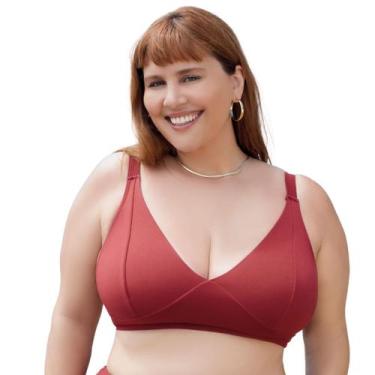 Imagem de Biquíni Top Feminino Alças Fixas Plus Size Selene, X1, Vermelho