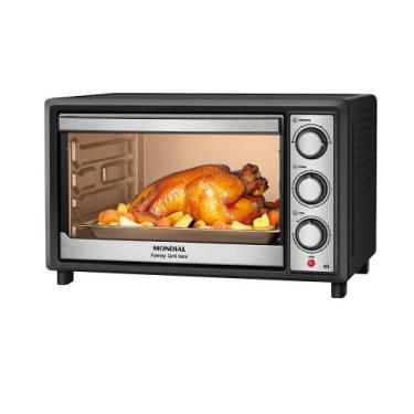 Imagem de Forno Elétrico 42L Family Grill Inox Mondial Preto 1600W FRN-42-BI, 11