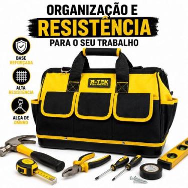 Imagem de Bolsa de Ferramentas Fundo Reforçado Multiuso Com Alça de Ombro Para E