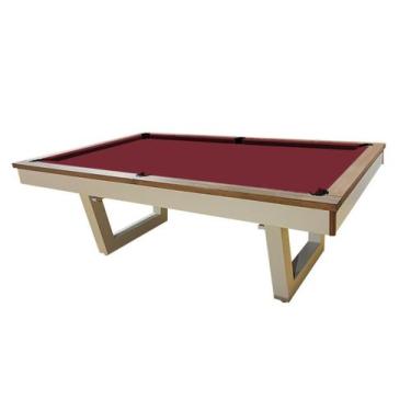 Imagem de Mesa de Sinuca/Bilhar - 2,34x1,34 - Nelson Bilhares, Bordô