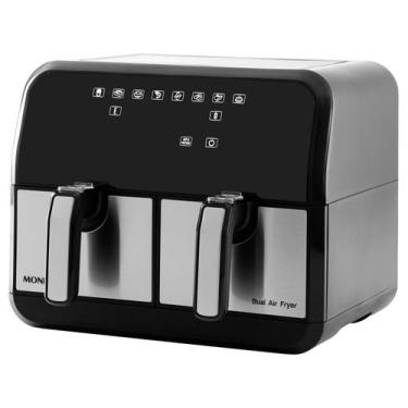 Imagem de Fritade Elétrica Air Fryer Cesto Duplo 8 Litros Inox Temperatura Até 2