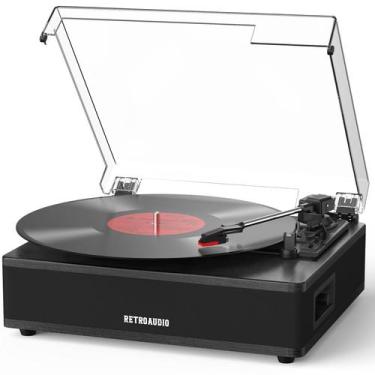 Imagem de Toca-discos RetroAudio 3 Velocidades Bluetooth Preto