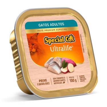 Imagem de Ração Úmida Special Cat para Gatos Adultos Sabor Peixe 100g - Manfrim