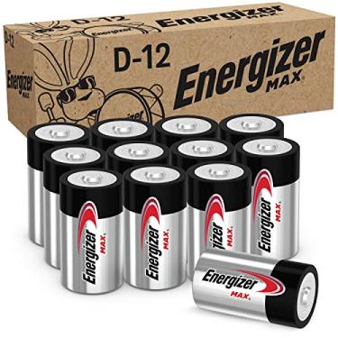 Imagem de Energizer Pilhas D, bateria de célula D alcalina premium, 12 unidades