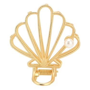 Imagem de Braçadeira de cabelo com mandíbula, prendedores de cabelo fixam firmemente, evitam danos ao cabelo, adicionando elegância para banquete de festa para mulheres