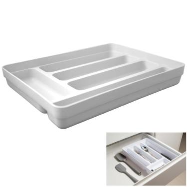 Imagem de Organizador De Gavetas Divisor Porta Talheres Multiuso Cozinha Logic - OL 600 Ou