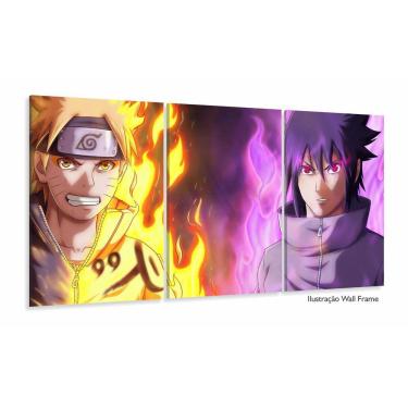 Imagem de Quadro Mosaico Naruto Sennin Sasuke Mangekyou Sharingan 120x