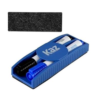 Imagem de Apagador e 2 canetas para quadro Branco - Caneta azul e preta