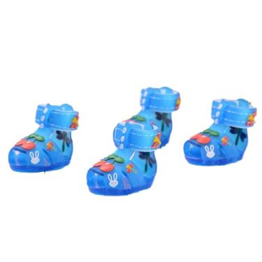 Imagem de Sandálias de cachorro sapatos pequenos de cachorro verão confortável respirável resistente a desgaste chihuahua sapatos de estimação para botas de chuva de cachorro