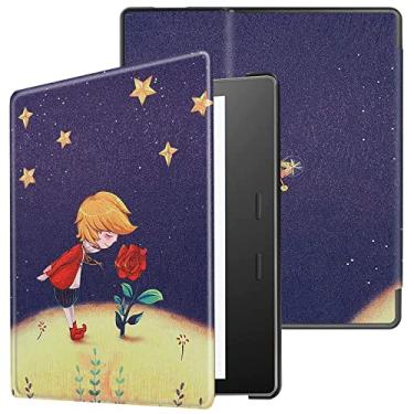 Imagem de Capa fina para Kindle Oasis 2017 9ª geração 2019 10ª geração Kindle Oasis – Capa impermeável com despertar/hibernação automática