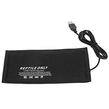 Imagem de Almofada de calor para r¨¦pteis,temperatura constante 45 ¡æ sob o tanque mais quente r¨¦ptil almofada de aquecimento usb pano de fibra para r¨¦pteis cobras lagarto eremita caranguejo tartaruga(L), A