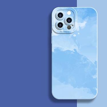 Imagem de Capa de pintura em aquarela para iPhone 11 12 13 14 Pro Max Mini XR XS X 7 8 Plus SE 2020 Rainbow à prova de choque Capa de silicone tpu macia, 1, para iphone 12 Pro