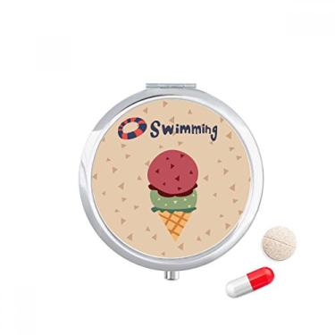 Imagem de Caixa de comprimidos de sorvete de verão para natação, caixa de armazenamento de remédios