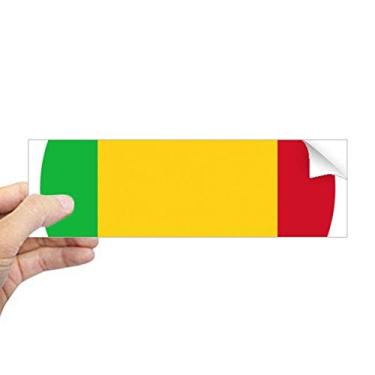 Imagem de DIYthinker Adesivo retangular com emblema nacional da África Mali para janela
