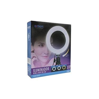 Imagem de Andoer Anel de LED de 10 polegadas com suporte de telefone Suporte para telefone Controle remoto 3200K-5500K Lâmpada de luz de câmera de mesa regulável 3 modos de luz e 10 nível de brilho