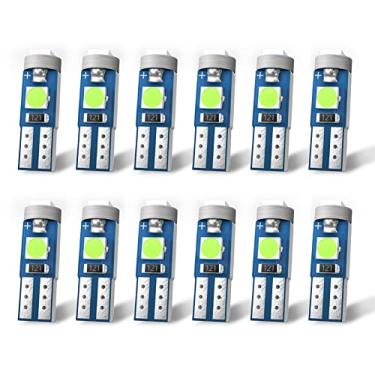 Imagem de Nanpoku Lâmpadas LED T5 74 73 37 2721 Lâmpada de LED para painel de instrumentos de painel de instrumentos de automóveis Lâmpada indicadora de cluster (verde)