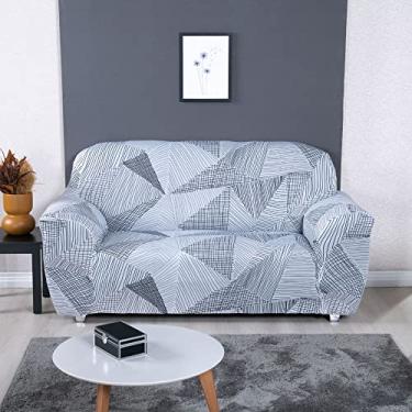 Imagem de Kit Capas para Sofa 2 e 3 Lugares Malha Elastex Geo Escandinavo Exclusiva