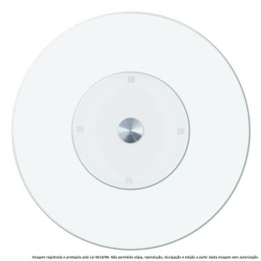 Imagem de Centro de Mesa Prato Giratório Vidro Temperado Incolor 70cm