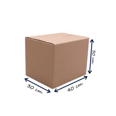 Imagem de 10 Caixas Papelão Mudança Embalagem 40x30x30cm