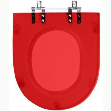 Imagem de Assento Sanitario Poliester Carrara Vermelho para vaso Deca