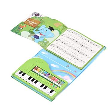 Imagem de SIMBAE Teclado De Piano Eletrônico E Livro De Música Livro de Piano de 20 teclas Teclado de Piano Eletrônico e Livro de Música Livro de Músicas de Piano 2 em 1 com Teclado Embutido com 10 Instrumento