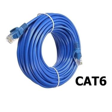 Imagem de Cabo De Internet Cat6 Rj45 Ethernet Lan Giga 10/1000 30 Metros - Mfl