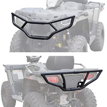 Imagem de KATIMOTO Conjunto de para-choques dianteiro e traseiro para Sportsman 570 450 14-20, protetor de pára-choques de aço resistente para Polaris Sportsman 450 570/Touring 2014-2023 acessórios, substitui