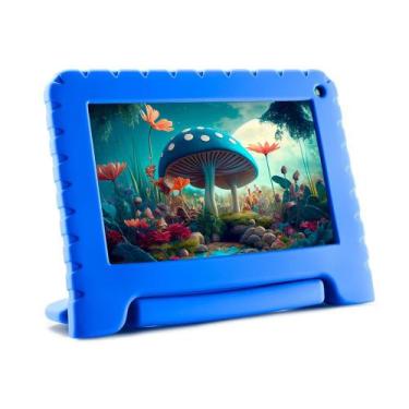 Imagem de Tablet Kid Pad Nb410 Azul 64Gb Tela 7 Polegadas Wi-Fi Android 13 Quad