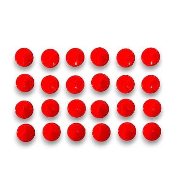 Imagem de Imãs De Geladeira e quadro magnético decorativo 24 Un - Bolinha Vermelho