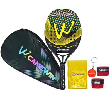 Imagem de BolaAzul, Raquete Beach Tennis Camewin Predator 12K Carbon + Brindes