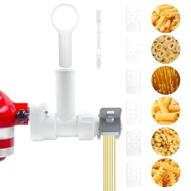 Imagem de Máquina de massa 6 em 1 para acessórios de batedeira KitchenAid, acessório de massa Kitchenaid para auxiliar de cozinha e batedeira