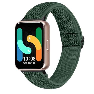 Imagem de Pulseira de reposição para Samsung Galaxy Fit3 (SM-R390) 2024 e rastreador de atividades (verde militar)