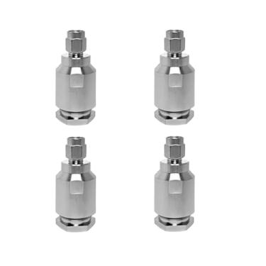 Imagem de BJDZ Conector coaxial de rádio 50Ohm 4 peças SMA macho pino reto montagem com cabo coaxial LMR400 RG213 RG214 para sistema de antena 4G/5G, transmissão de sinal, dispositivo de comunicação.