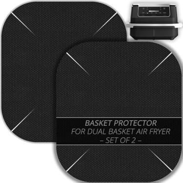 Imagem de INFRAOVENS Forro de fritadeira Air Fryer para Ninja Foodi DZ071 6 em 1, capa protetora de cesta flexível e divisória para DualZone, 2 cestas duplas, acessórios de airfryer, utensílios de cozinha,