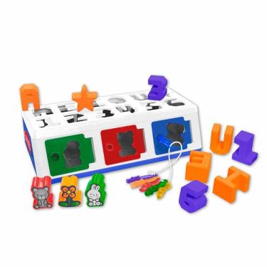 Imagem de Formas de Encaixe - Caixa Encaixa Letras e Números - Estrela Baby