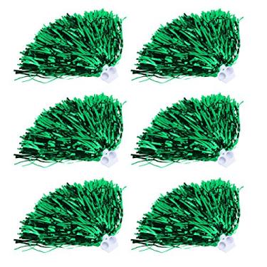 Imagem de 6 Peças 7 Cores Cheerleader Pom Poms Esquadrão Alegria Esportes Festa Dança Acessórios Pulso Elástico Flor Material para Animais de Estimação ótimo para Eventos Especiais (D)