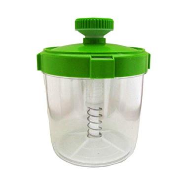 Imagem de Arte Charão - Pote Transparente com Tampa Verde - 3,3 L - Pote Grande para Fazer Conservas - 18 cm (Largura e Comprimento) x 23 cm (altura) - Dispositivo Giratório - Plástico - Brasil