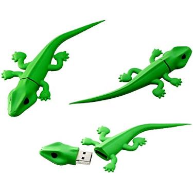 Imagem de Flash Drive de 16 GB - Unidade USB Lagarto - Cartão de foto - Pendrive USB de 16 GB - Armazenamento digital (lagarto)