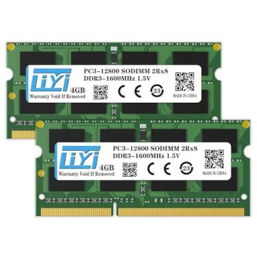 Imagem de LIYI Módulos DRAM DDR3 8GB KIT (2x4GB) 1600MHz PC3-12800 PC3-12800S CL11 SODIMM 204 Pin 1.5V Dual Rank 2Rx8 Não ECC Unbuffered Laptop Notebook SO-DIMM Memória DDR3 RAM Módulo Atualização