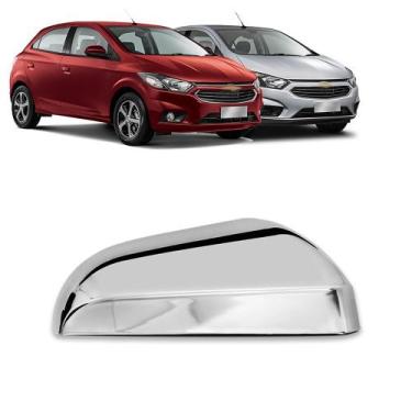 Imagem de Aplique Cromado para Capa Retrovisor Onix Prisma 2013 2014 2015 2016 2