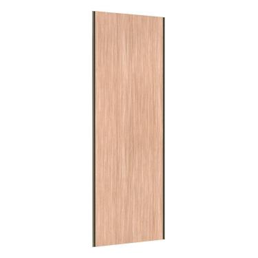 Imagem de Porta De Correr Closet 80cm Inox Sem Kit Ferragem Cumaru