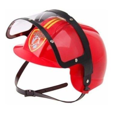 Imagem de Capacete Bombeiros Brinquedo Infantil Resgate Fantasia - Pica Pau